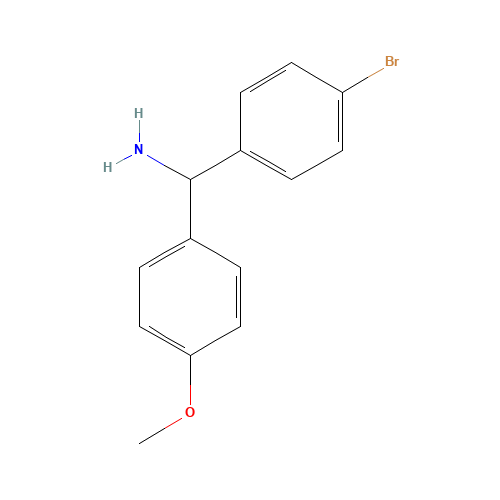 (4-bromophenyl)-(4-methoxyphenyl)methanamine (CAS: 886362-84-1) - Related Chemical Product