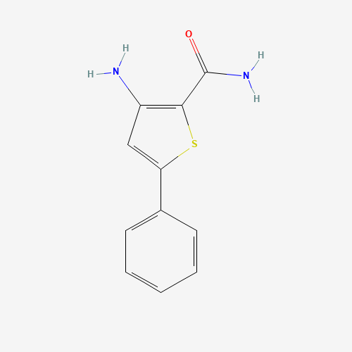 3-amino-5-phenylthiophene-2-carboxamide (CAS: 122375-70-6) - Chemical Structure and Molecular Formula 