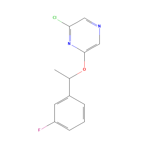 2-chloro-6-[1-(3-fluorophenyl)ethoxy]pyrazine (CAS: 426829-21-2) - Related Chemical Product