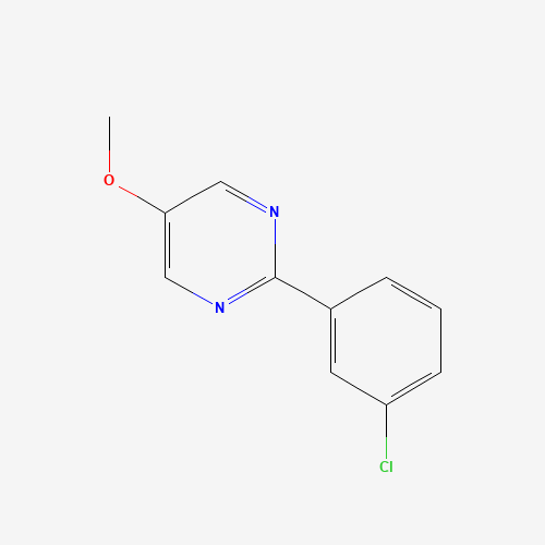 2-(3-chlorophenyl)-5-methoxypyrimidine (CAS: 1314389-91-7) - Chemical Structure and Molecular Formula 