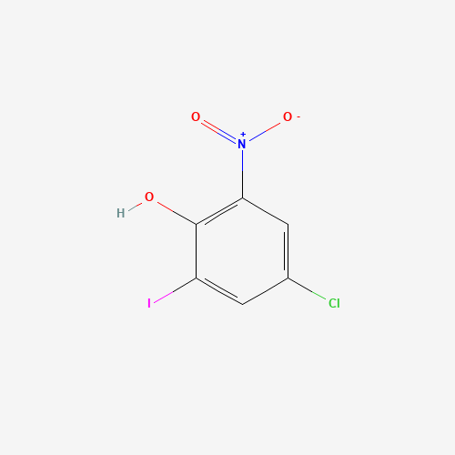 4-chloro-2-iodo-6-nitrophenol (CAS: 58349-00-1) - Chemical Structure and Molecular Formula 