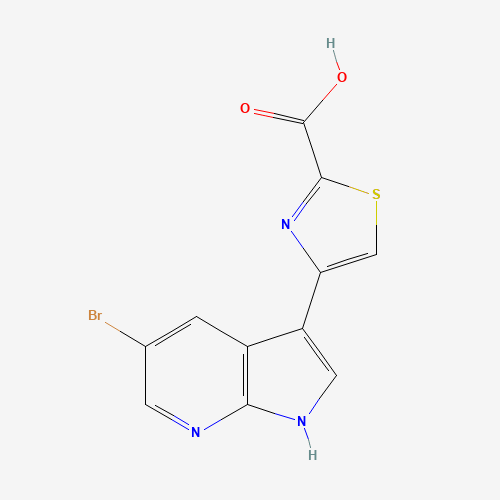 4-(5-bromo-1H-pyrrolo[2,3-b]pyridin-3-yl)-1,3-thiazole-2-carboxylic acid (CAS: 1046793-72-9) - Related Chemical Product