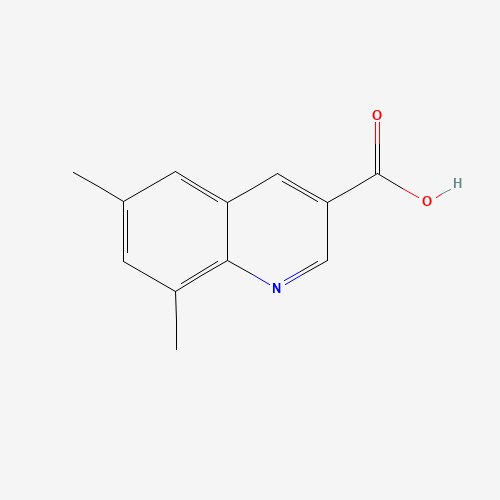 6,8-dimethylquinoline-3-carboxylic acid (CAS: 213013-16-2) - Chemical Structure and Molecular Formula 