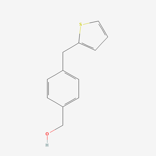 [4-(thiophen-2-ylmethyl)phenyl]methanol (CAS: 1031843-62-5) - Chemical Structure and Molecular Formula 
