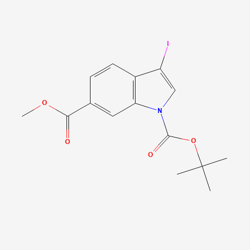 1-O-tert-butyl 6-O-methyl 3-iodoindole-1,6-dicarboxylate (CAS: 850374-94-6) - Related Chemical Product