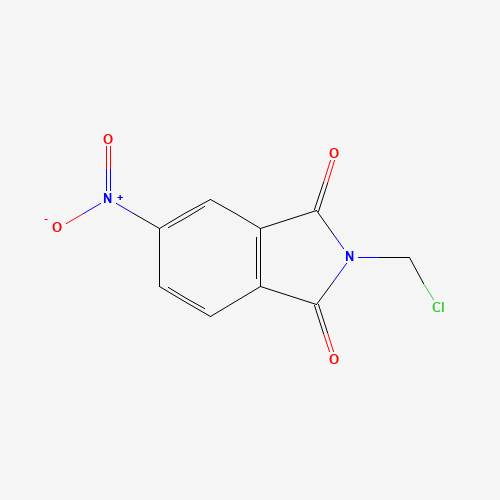 2-(chloromethyl)-5-nitroisoindole-1,3-dione (CAS: 54455-34-4) - Chemical Structure and Molecular Formula 
