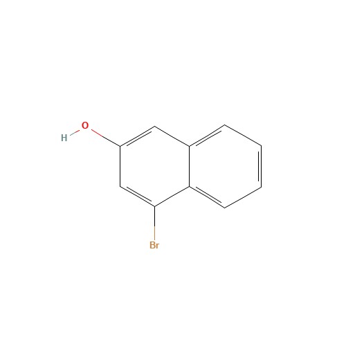 4-bromonaphthalen-2-ol (CAS: 5498-31-7) - Chemical Structure and Molecular Formula 