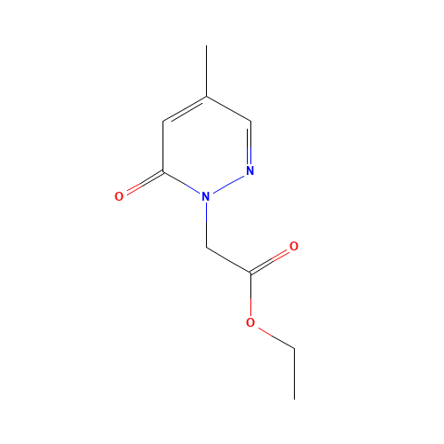 ethyl 2-(4-methyl-6-oxopyridazin-1-yl)acetate (CAS: 1190392-13-2) - Chemical Structure and Molecular Formula 