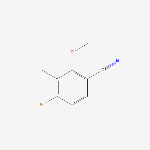 4-bromo-2-methoxy-3-methylbenzonitrile (CAS: 1255207-50-1) - Chemical Structure and Molecular Formula 