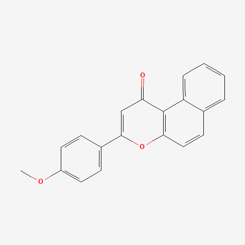 3-(4-methoxyphenyl)benzo[f]chromen-1-one (CAS: 125240-02-0) - Chemical Structure and Molecular Formula 