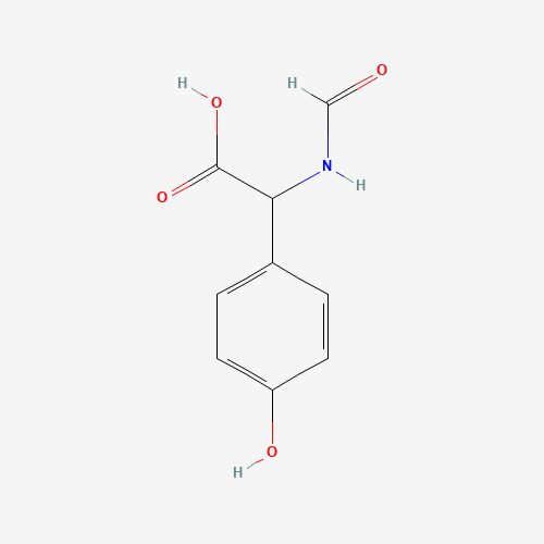 2-formamido-2-(4-hydroxyphenyl)acetic acid (CAS: 59616-01-2) - Chemical Structure and Molecular Formula 