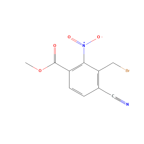 methyl 3-(bromomethyl)-4-cyano-2-nitrobenzoate (CAS: 1099094-31-1) - Related Chemical Product