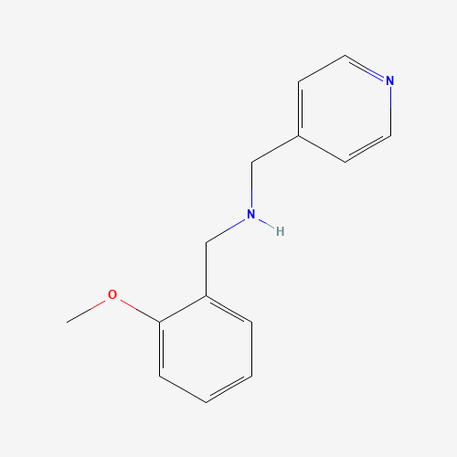 N-[(2-methoxyphenyl)methyl]-1-pyridin-4-ylmethanamine (CAS: 355816-59-0) - Chemical Structure and Molecular Formula 