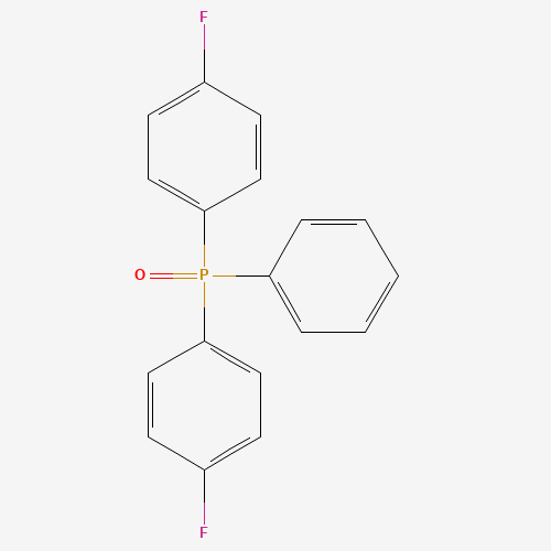 1-fluoro-4-[(4-fluorophenyl)-phenylphosphoryl]benzene (CAS: 54300-32-2) - Chemical Structure and Molecular Formula 
