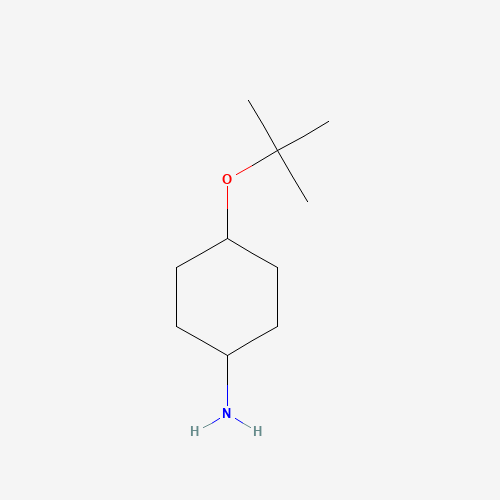 4-[(2-methylpropan-2-yl)oxy]cyclohexan-1-amine (CAS: 951625-97-1) - Chemical Structure and Molecular Formula 