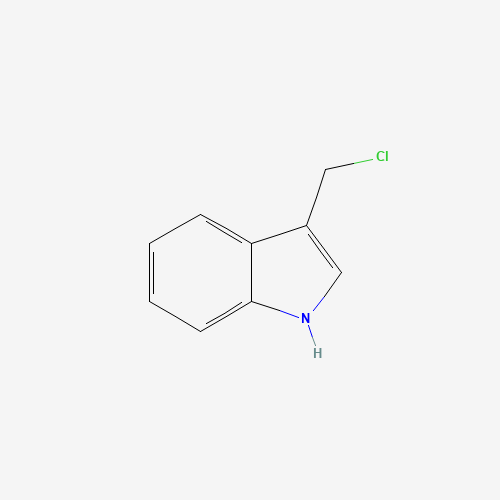 3-(chloromethyl)-1H-indole (CAS: 65738-50-3) - Chemical Structure and Molecular Formula 
