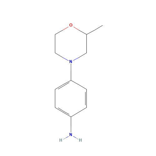 4-(2-methylmorpholin-4-yl)aniline (CAS: 926236-16-0) - Chemical Structure and Molecular Formula 