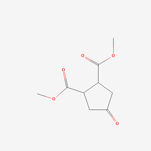dimethyl 4-oxocyclopentane-1,2-dicarboxylate (CAS: 6453-07-2) - Chemical Structure and Molecular Formula 