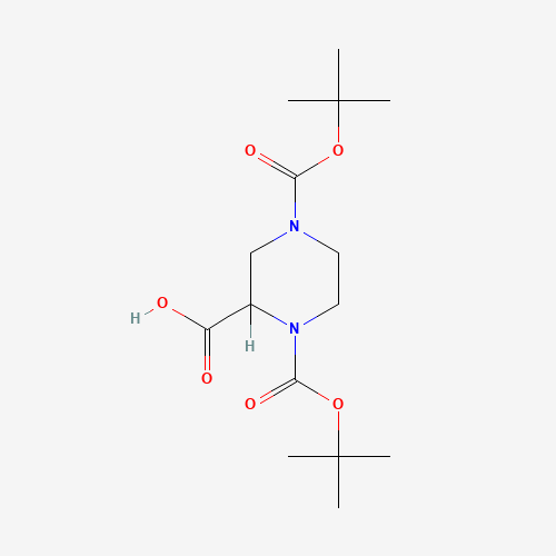1,4-bis[(2-methylpropan-2-yl)oxycarbonyl]piperazine-2-carboxylic acid (CAS: 181955-79-3) - Related Chemical Product
