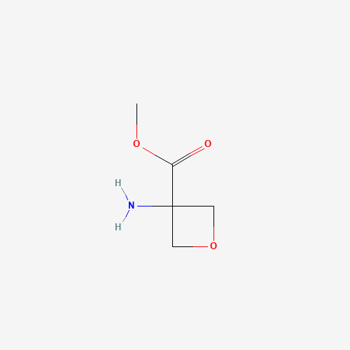 methyl 3-aminooxetane-3-carboxylate (CAS: 1363383-31-6) - Chemical Structure and Molecular Formula 