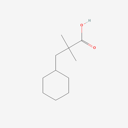 3-cyclohexyl-2,2-dimethylpropanoic acid (CAS: 41417-90-7) - Chemical Structure and Molecular Formula 