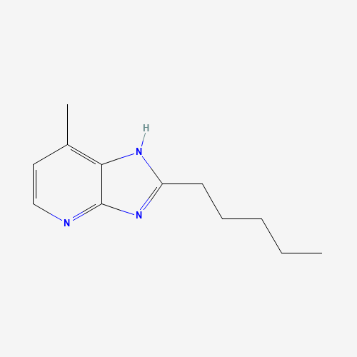 7-methyl-2-pentyl-1H-imidazo[4,5-b]pyridine (CAS: 133240-14-9) - Chemical Structure and Molecular Formula 