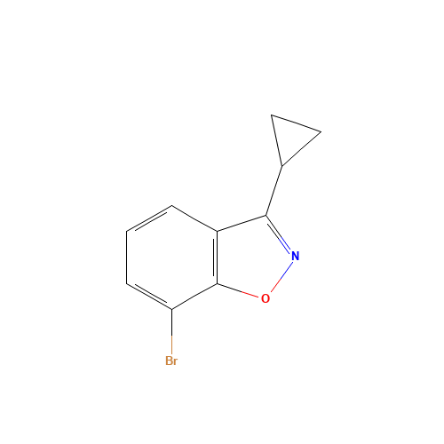7-bromo-3-cyclopropyl-1,2-benzoxazole (CAS: 1428881-45-1) - Chemical Structure and Molecular Formula 