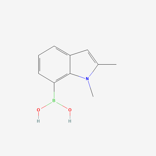 (1,2-dimethylindol-7-yl)boronic acid (CAS: 864754-32-5) - Chemical Structure and Molecular Formula 