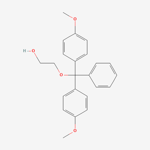 2-[bis(4-methoxyphenyl)-phenylmethoxy]ethanol (CAS: 110675-03-1) - Chemical Structure and Molecular Formula 
