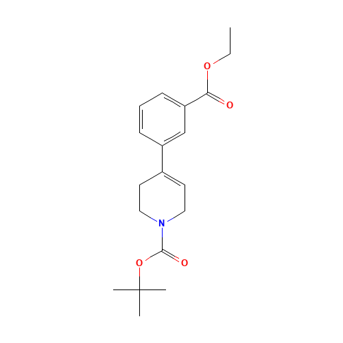 tert-butyl 4-(3-ethoxycarbonylphenyl)-3,6-dihydro-2H-pyridine-1-carboxylate (CAS: 782493-24-7) - Related Chemical Product