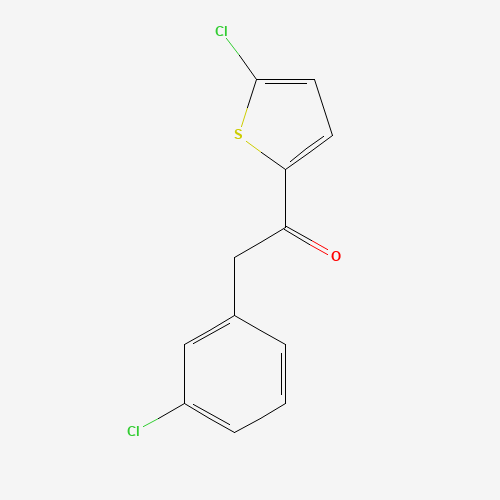 2-(3-chlorophenyl)-1-(5-chlorothiophen-2-yl)ethanone (CAS: 1248289-00-0) - Chemical Structure and Molecular Formula 
