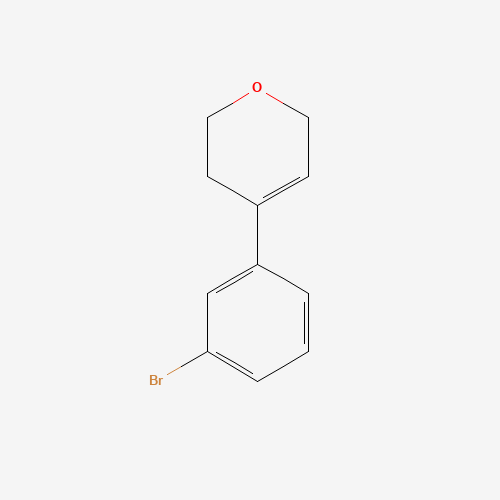 4-(3-bromophenyl)-3,6-dihydro-2H-pyran (CAS: 1174324-81-2) - Chemical Structure and Molecular Formula 