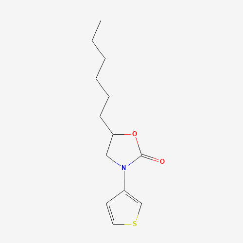 5-hexyl-3-thiophen-3-yl-1,3-oxazolidin-2-one (CAS: 1174336-20-9) - Related Chemical Product
