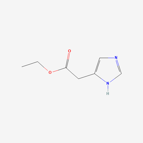 ethyl 2-(1H-imidazol-5-yl)acetate (CAS: 28782-45-8) - Chemical Structure and Molecular Formula 