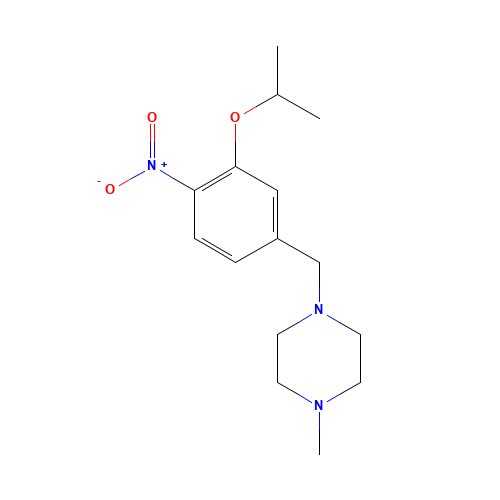 1-methyl-4-[(4-nitro-3-propan-2-yloxyphenyl)methyl]piperazine (CAS: 1462951-04-7) - Related Chemical Product