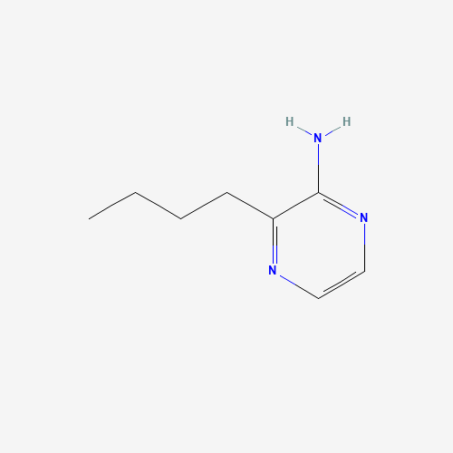 3-butylpyrazin-2-amine (CAS: 91678-85-2) - Chemical Structure and Molecular Formula 