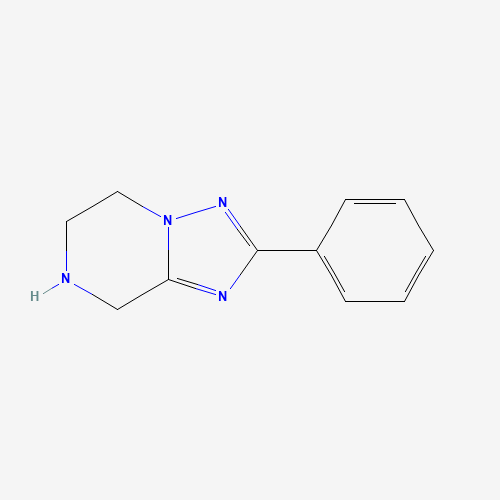 2-phenyl-5,6,7,8-tetrahydro-[1,2,4]triazolo[1,5-a]pyrazine (CAS: 958669-59-5) - Chemical Structure and Molecular Formula 