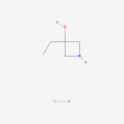 3-ethylazetidin-3-ol;hydrochloride (CAS: 935668-00-1) - Chemical Structure and Molecular Formula 