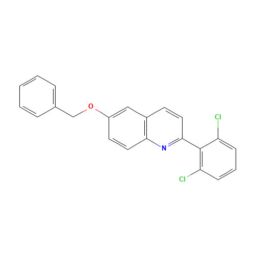 2-(2,6-dichlorophenyl)-6-phenylmethoxyquinoline (CAS: 623144-23-0) - Related Chemical Product