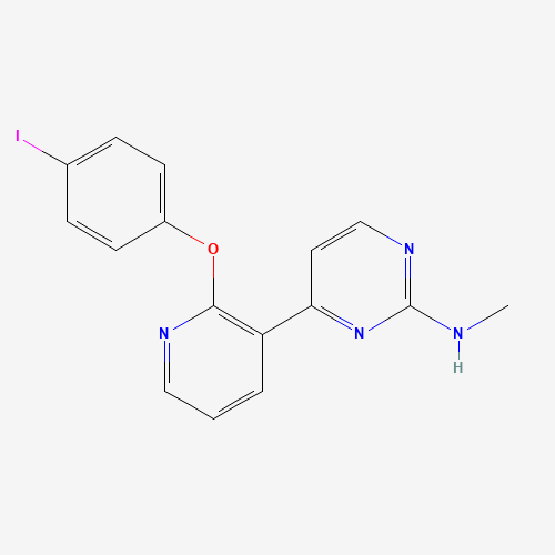 4-[2-(4-iodophenoxy)pyridin-3-yl]-N-methylpyrimidin-2-amine (CAS: 870221-28-6) - Related Chemical Product