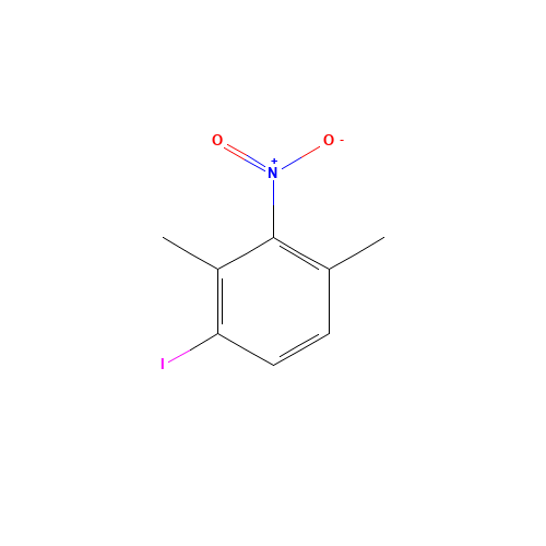 1-iodo-2,4-dimethyl-3-nitrobenzene (CAS: 56404-21-8) - Chemical Structure and Molecular Formula 