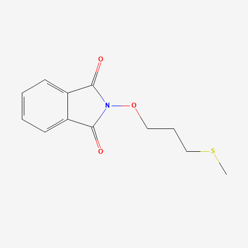 2-(3-methylsulfanylpropoxy)isoindole-1,3-dione (CAS: 874100-57-9) - Chemical Structure and Molecular Formula 