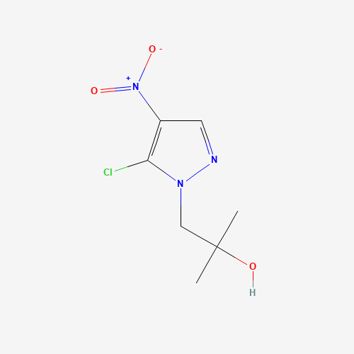 1-(5-chloro-4-nitropyrazol-1-yl)-2-methylpropan-2-ol (CAS: 1415099-67-0) - Chemical Structure and Molecular Formula 