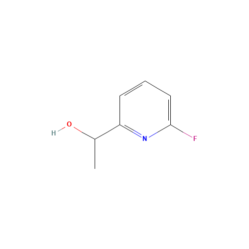 1-(6-fluoropyridin-2-yl)ethanol (CAS: 960001-33-6) - Chemical Structure and Molecular Formula 