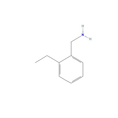 (2-ethylphenyl)methanamine (CAS: 53759-86-7) - Chemical Structure and Molecular Formula 