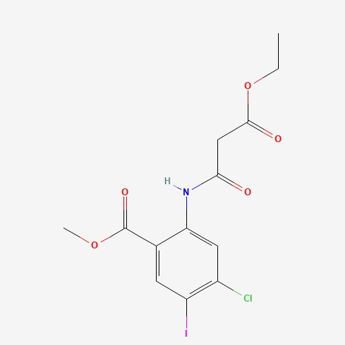 methyl 4-chloro-2-[(3-ethoxy-3-oxopropanoyl)amino]-5-iodobenzoate (CAS: 1398333-95-3) - Related Chemical Product