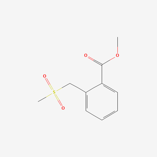 methyl 2-(methylsulfonylmethyl)benzoate (CAS: 25195-65-7) - Chemical Structure and Molecular Formula 