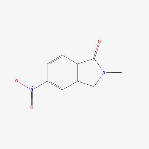 2-methyl-5-nitro-3H-isoindol-1-one (CAS: 1190380-36-9) - Chemical Structure and Molecular Formula 