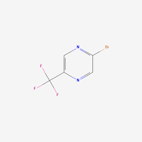 2-bromo-5-(trifluoromethyl)pyrazine (CAS: 1196152-38-1) - Chemical Structure and Molecular Formula 