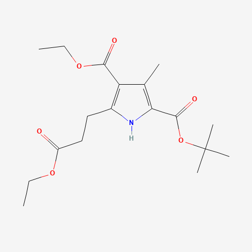 2-O-tert-butyl 4-O-ethyl 5-(3-ethoxy-3-oxopropyl)-3-methyl-1H-pyrrole-2,4-dicarboxylate (CAS: 1082989-68-1) - Related Chemical Product